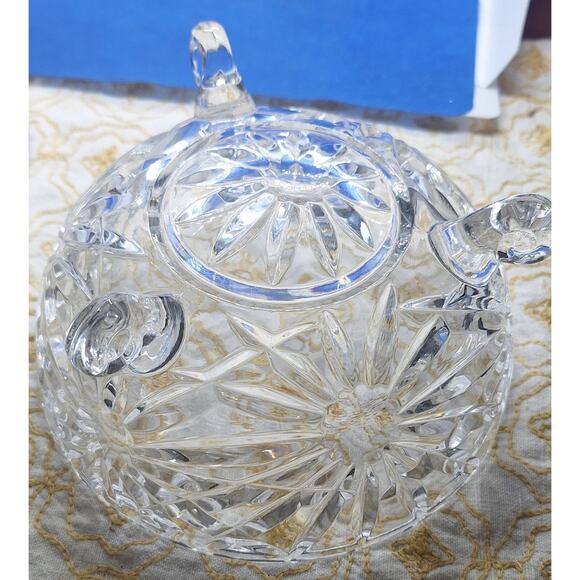 Bavarian Crystal 3-Footed Candy Dish w/Lid- Mint Vintage Condition - Picture 5 of 11